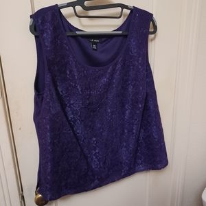 LE BOS Purple Tank Top sz 14